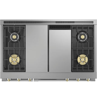 Monogram 48" Dual-Fuel Professional Range with 4 Burners, Grill, and Griddle (Natural Gas)