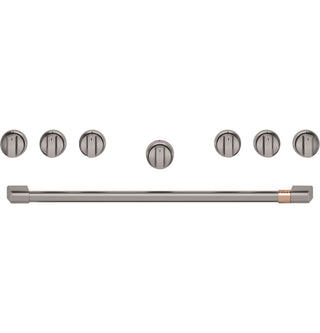 Café™ 36" Brushed Black Handle & Knob Set for Pro Range and Rangetop