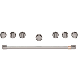Café™ 36" Brushed Black Handle & Knob Set for Pro Range and Rangetop