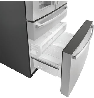 GE Profile™ 27.9 Cu. Ft. Smart Fingerprint Resistant 4-Door French-Door Refrigerator with Door In Door