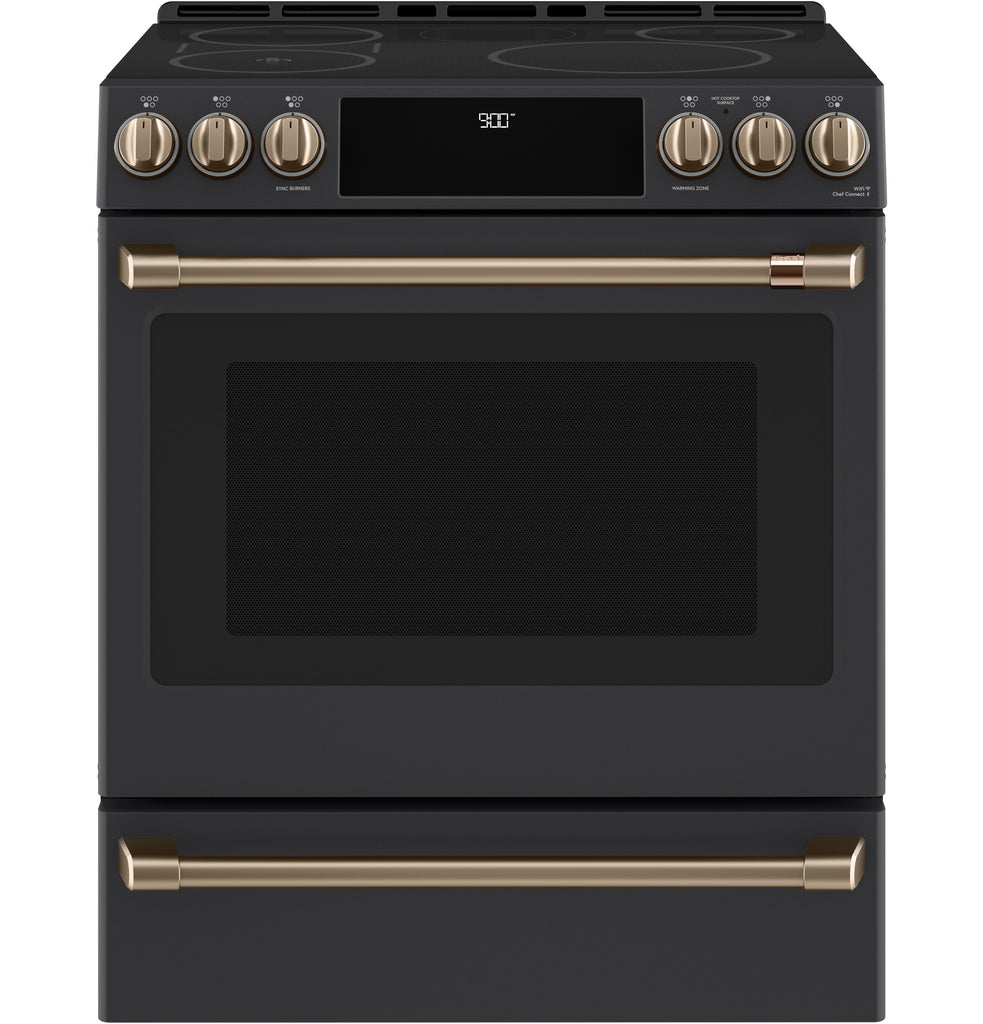 Café™ Front Control Induction Knobs and Handles - Brushed Bronze