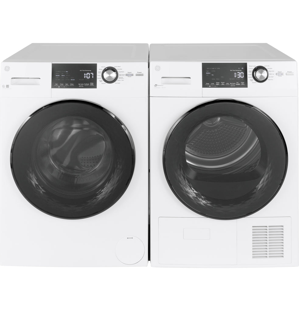 GE® 24" 4.1 Cu.Ft. Front Load Ventless Condenser Electric Dryer with Stainless Steel Basket