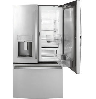GE Profile™ Series 22.1 Cu. Ft. Counter-Depth Fingerprint Resistant French-Door Refrigerator with Door In Door and Hands-Free AutoFill