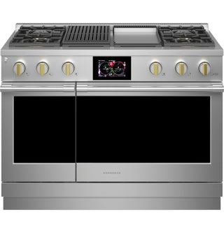 Monogram 48" Dual-Fuel Professional Range with 4 Burners, Grill, and Griddle (Natural Gas)