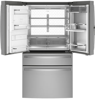 GE Profile™ 27.9 Cu. Ft. Smart Fingerprint Resistant 4-Door French-Door Refrigerator with Door In Door