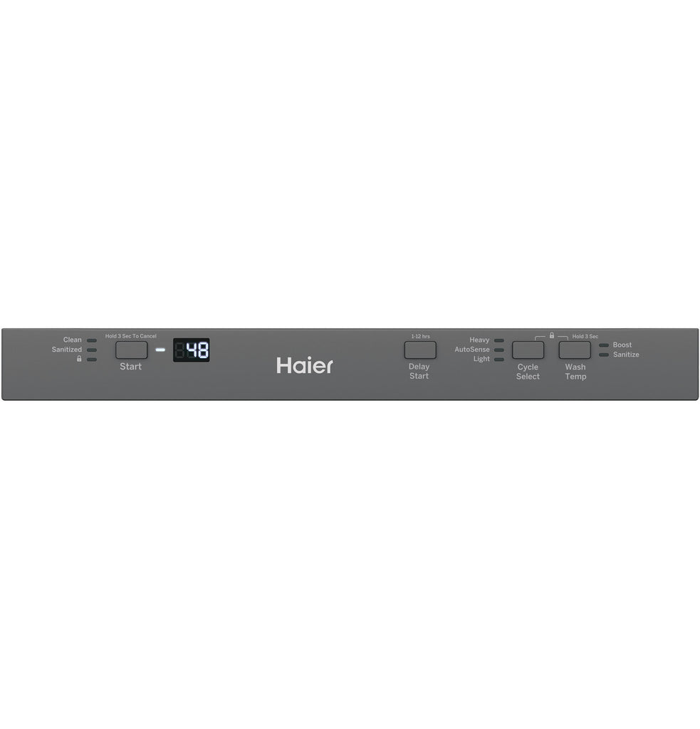 Haier ENERGY STAR® 18" Stainless Steel Interior Dishwasher with Sanitize Cycle