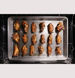 GE Profile™ 30" Free-Standing Gas Double Oven Convection Fingerprint Resistant Range with No Preheat Air Fry