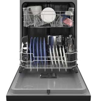 GE® Front Control with Plastic Interior Dishwasher with Sanitize Cycle & Dry Boost