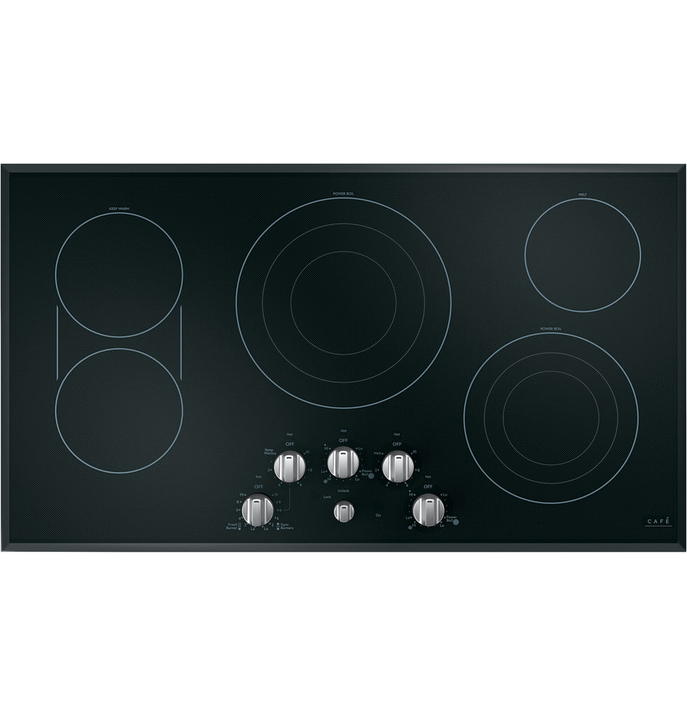 Café™ 5 Electric Cooktop Knobs - Brushed Stainless
