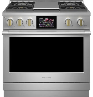 Monogram 36" Dual-Fuel Professional Range with 4 Burners and Griddle (Natural Gas)