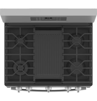 GE Profile™ Smart 30" Free-Standing Self Clean Gas Fingerprint Resistant Range with No Preheat Air Fry
