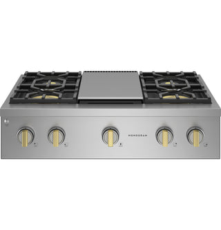 Monogram 36" Professional Gas Rangetop with 4 Burners and Griddle (Natural Gas)