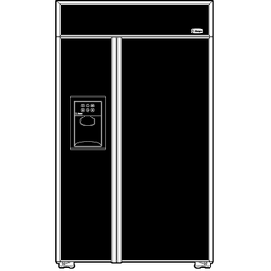 Monogram 48" Built-In Side-by-Side Refrigerator with Dispenser