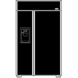 Monogram 48" Built-In Side-by-Side Refrigerator with Dispenser