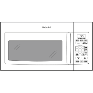 Hotpoint® 1.6 Cu. Ft. Over-the-Range Microwave Oven