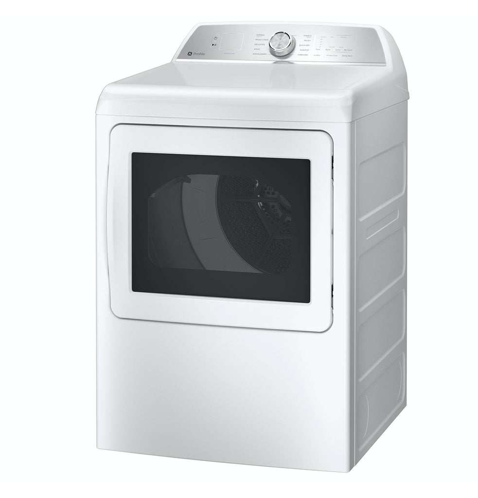 GE Profile™ 7.4 cu. ft. Capacity aluminized alloy drum Electric Dryer with Sanitize Cycle and Sensor Dry