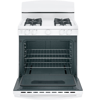 GE® 30" Free-Standing Front Control Gas Range