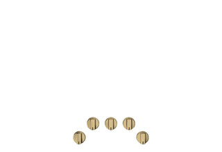Café™ 5 Gas Cooktop Knobs - Brushed Brass