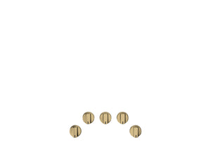 Café™ 5 Gas Cooktop Knobs - Brushed Brass