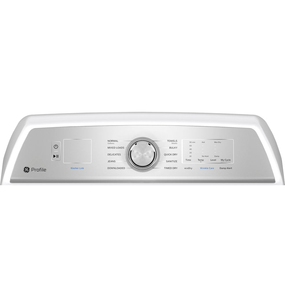 GE Profile™ 7.4 cu. ft. Capacity aluminized alloy drum Electric Dryer with Sanitize Cycle and Sensor Dry