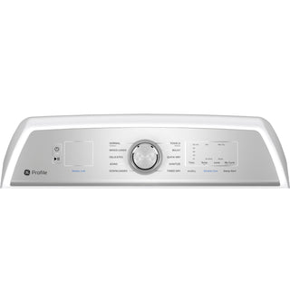 GE Profile™ 7.4 cu. ft. Capacity aluminized alloy drum Gas Dryer with Sanitize Cycle and Sensor Dry