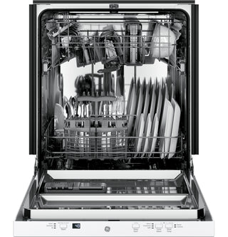GE® ADA Compliant Stainless Steel Interior Dishwasher with Sanitize Cycle