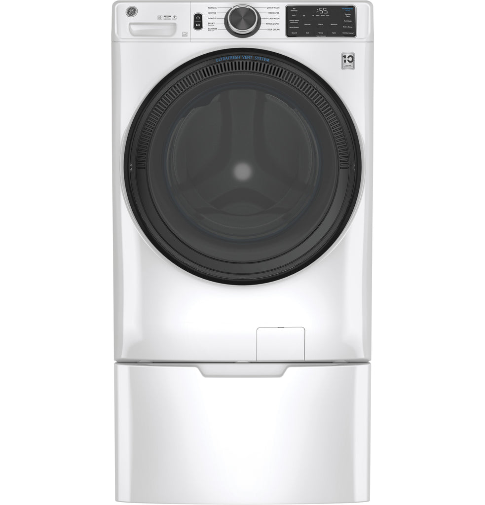 GE® 4.5 cu. ft. Capacity Smart Front Load ENERGY STAR® Washer with UltraFresh Vent System with OdorBlock™ and Sanitize w/Oxi
