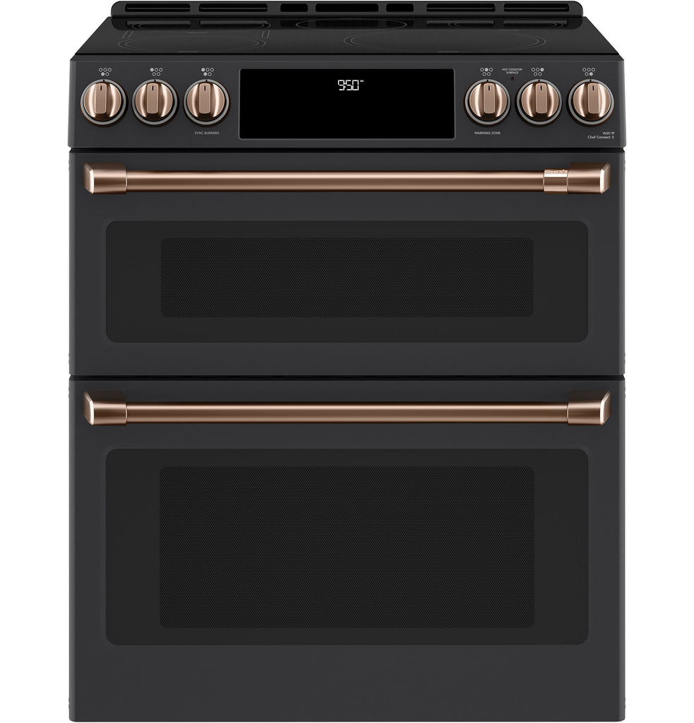 Café™ Front Control Induction Knobs and Handles - Brushed Copper