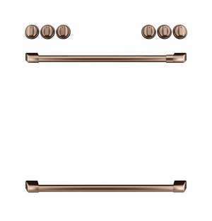 Café™ Front Control Gas Knobs and Handles - Brushed Copper