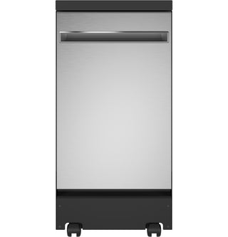 GE® 18" Stainless Steel Interior Portable Dishwasher with Sanitize Cycle