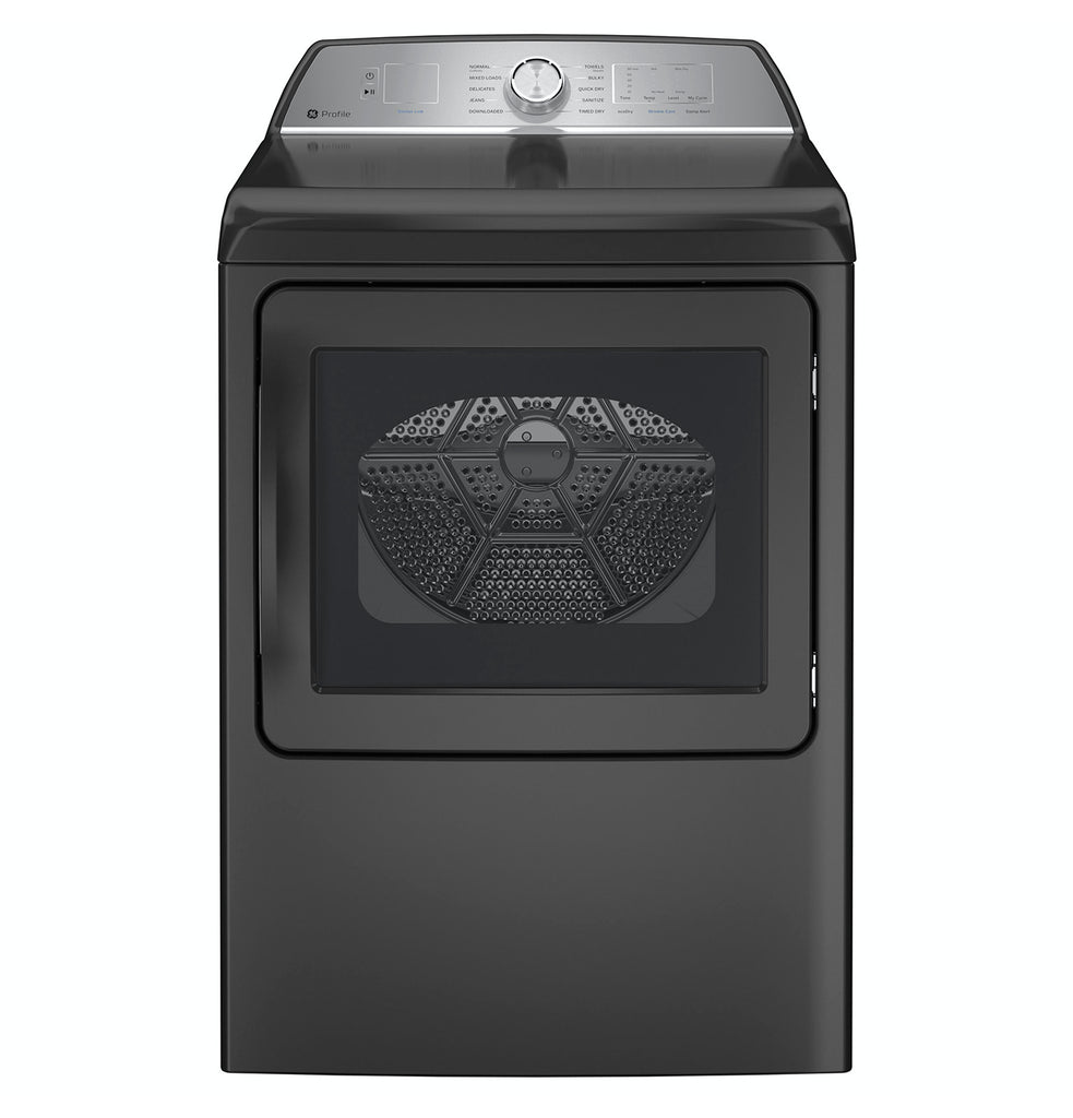 GE Profile™ 7.4 cu. ft. Capacity aluminized alloy drum Electric Dryer with Sanitize Cycle and Sensor Dry