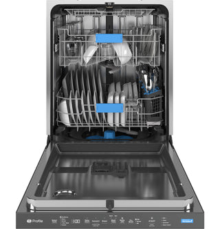 GE Profile™ Fingerprint Resistant Top Control with Stainless Steel Interior Dishwasher with Microban™ Antimicrobial Protection with Sanitize Cycle