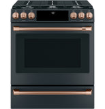 Café™ Front Control Gas Knobs and Handles - Brushed Copper