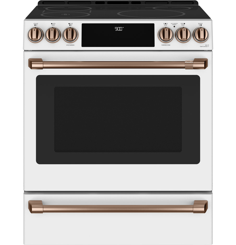 Café™ Front Control Induction Knobs and Handles - Brushed Copper