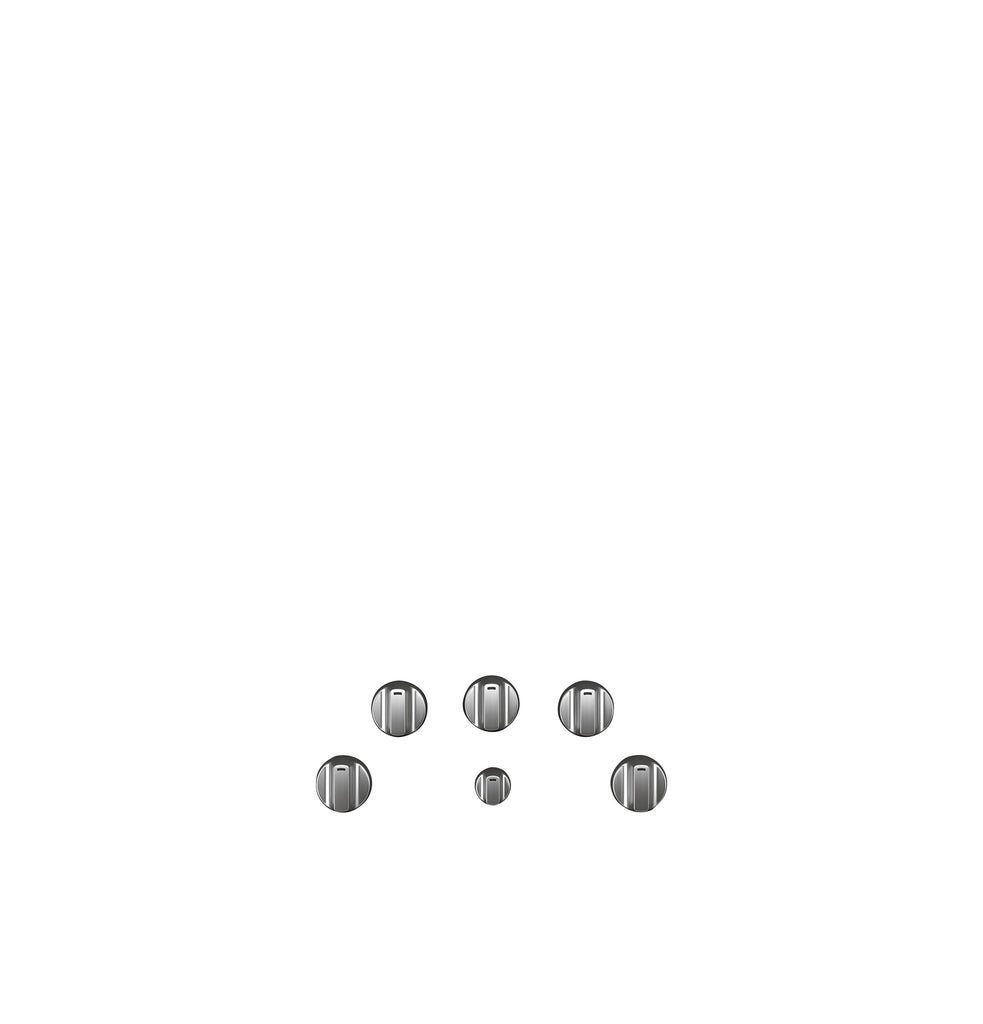 Café™ 5 Electric Cooktop Knobs - Brushed Stainless