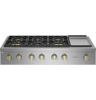 Monogram 48" Professional Gas Rangetop with 6 Burners and Griddle (Natural Gas)