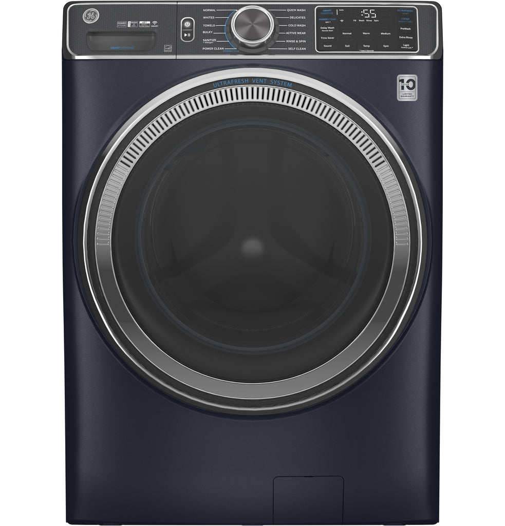 GE® 5.0 cu. ft. Capacity Smart Front Load ENERGY STAR® Steam Washer with SmartDispense™ UltraFresh Vent System with OdorBlock™ and Sanitize + Allergen