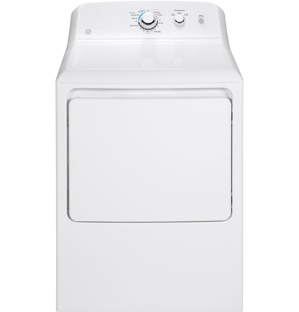 GE® 6.2 cu. ft. Capacity aluminized alloy drum Electric Dryer