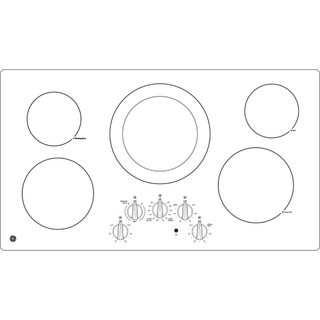 GE® 36" Built-In Knob Control Electric Cooktop