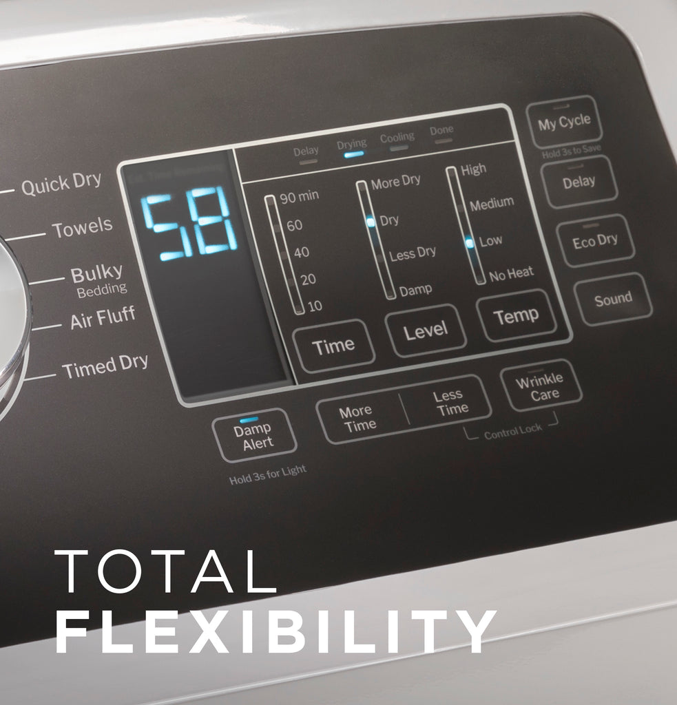 GE® 7.4 cu. ft. Capacity with Sensor Dry Electric Dryer