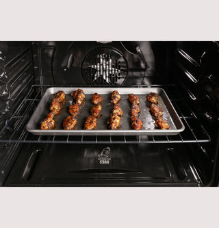 GE Profile™ 30" Free-Standing Gas Double Oven Convection Fingerprint Resistant Range with No Preheat Air Fry
