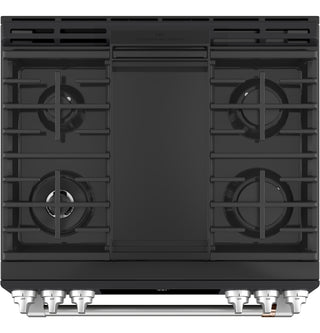 Café™ 30" Smart Slide-In, Front-Control, Gas Range with Convection Oven