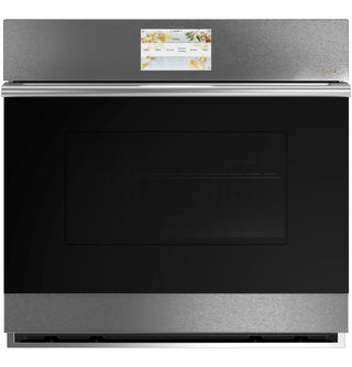 Café™ 30" Smart Single Wall Oven with Convection in Platinum Glass