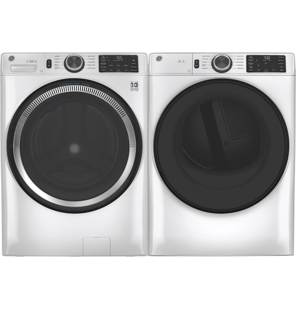 GE® 7.8 cu. ft. Capacity Smart Front Load Electric Dryer with Sanitize Cycle