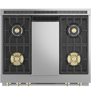 Monogram 36" Dual-Fuel Professional Range with 4 Burners and Griddle (Natural Gas)