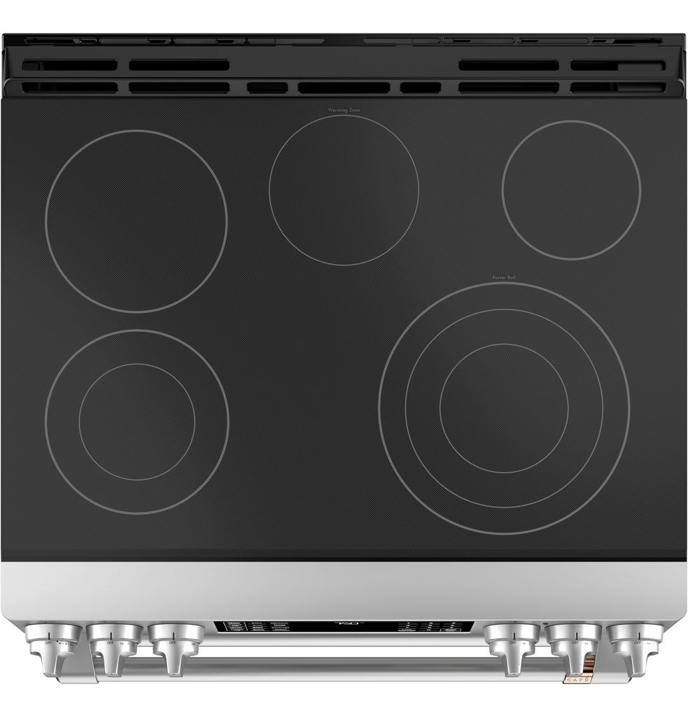 Café™ 30" Smart Slide-In, Front-Control, Radiant and Convection Double-Oven Range