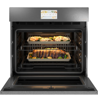 Café™ 30" Smart Built-In Convection Single Wall Oven in Platinum Glass