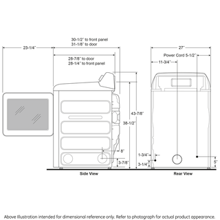 GE Profile™ 7.3 cu. ft. Capacity Smart Electric Dryer with Fabric Refresh