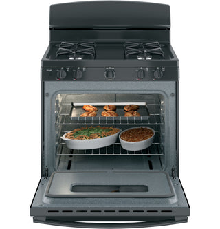 GE® 30" Free-Standing Front Control Gas Range