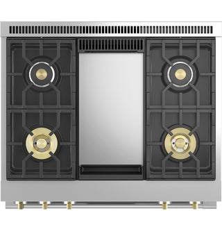 Monogram 36" Dual-Fuel Professional Range with 4 Burners and Griddle (Natural Gas)